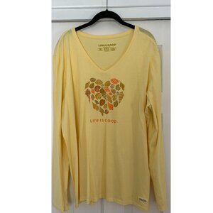 Life is Good Heart of Shells Long Sleeve Tee